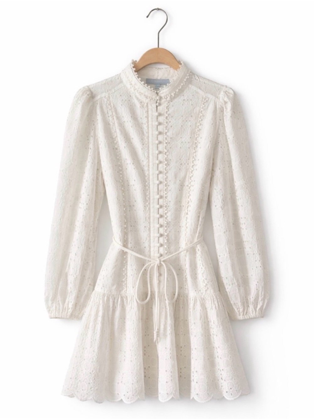 Antonio Melani Long Sleeve Brynn Eyelet Mini Dress Size 2